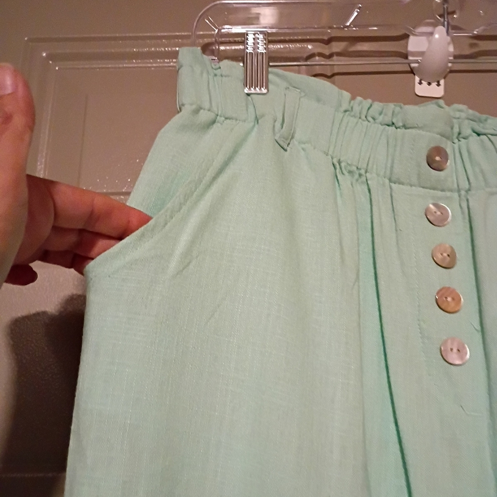 Ruby Rd. Light Green Pants - Picture 4 of 16